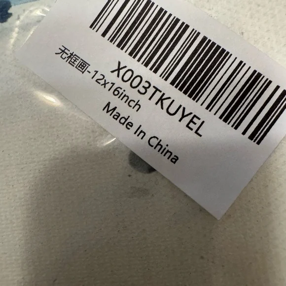 Peacock Art Canvas NWT - Picture 4 of 5